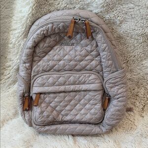 MZ Wallace Quilted Tan Backpack